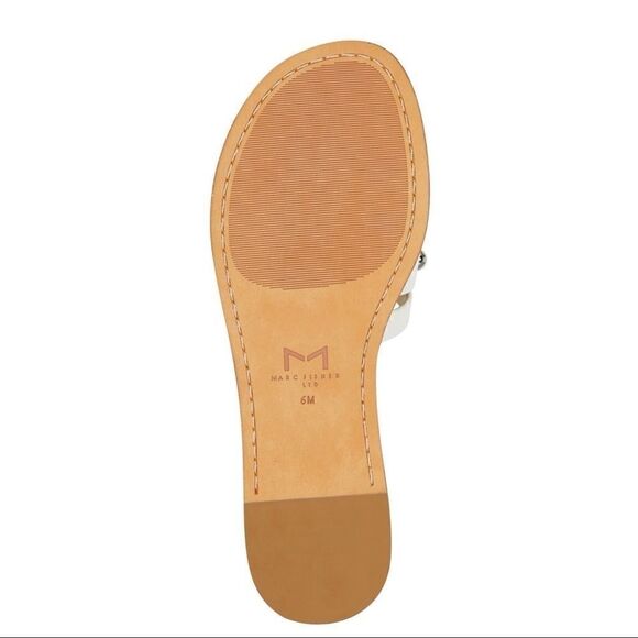 Marc Fisher | Pava Slide Sandal | White - Picture 6 of 8